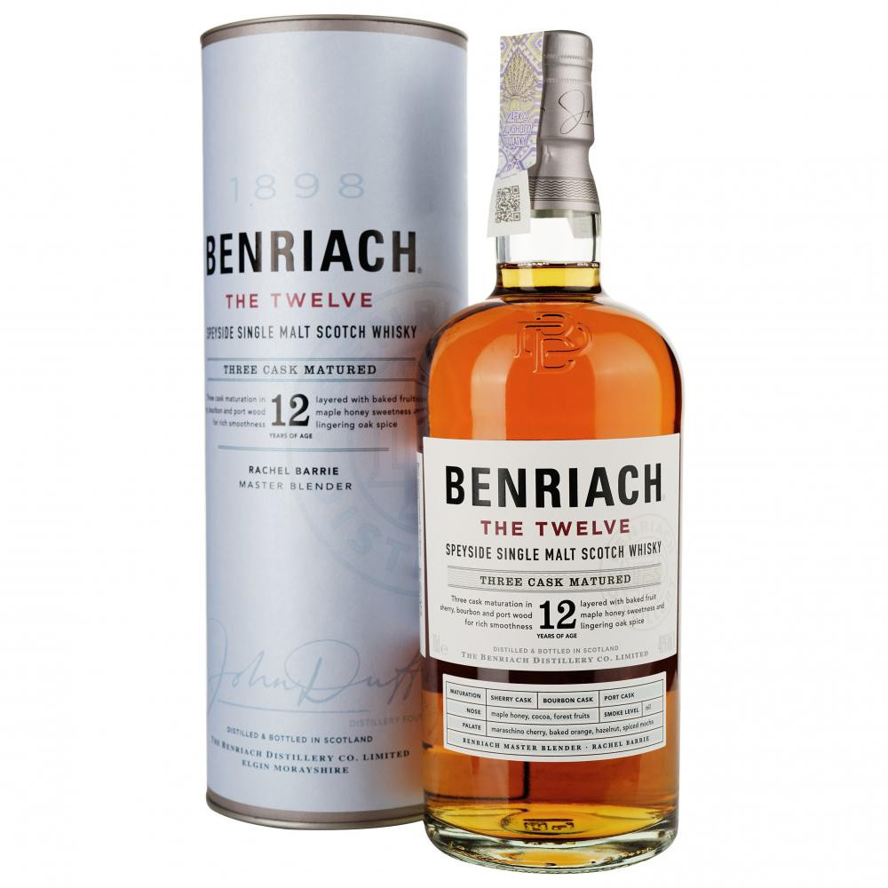 BenRiach Віскі  Sherry 12yo, tube 0,7 л (5060399687188) - зображення 1