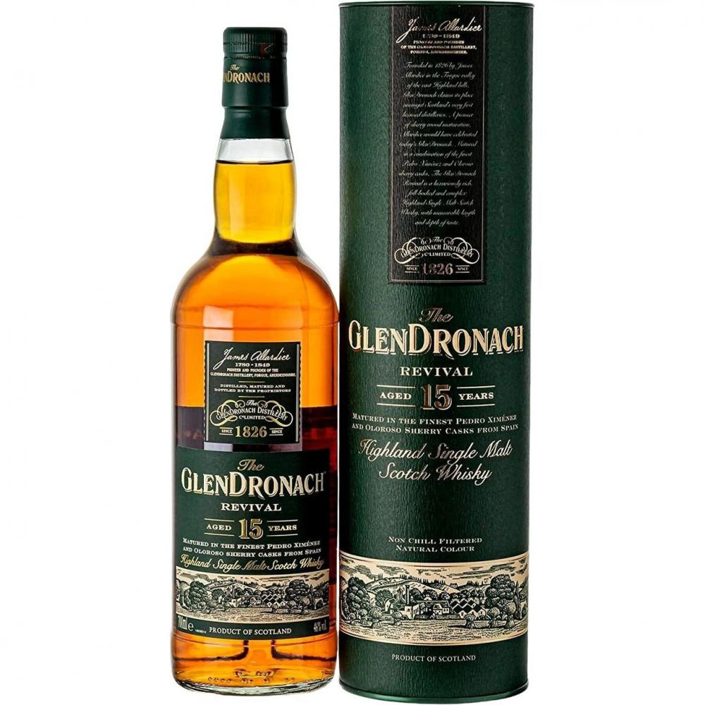 Glendronach Віскі  15yo Revival, tube 0,7 л (5060399687287) - зображення 1