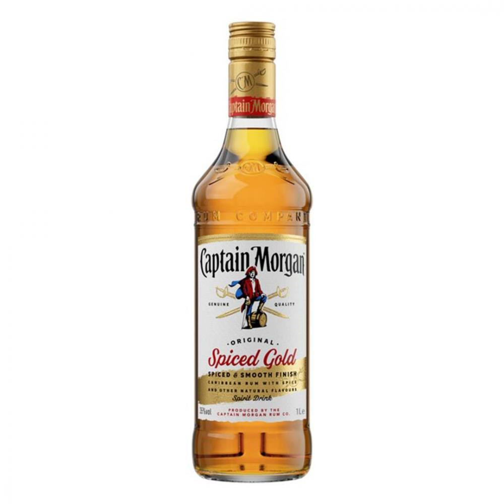 Captain Morgan Ромовый напиток Spiced Gold 0.2 л 35% (5000281025346) - зображення 1