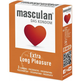   Masculan Презервативы Masculan Extra Long Pleasure 3 шт (4019042010324)