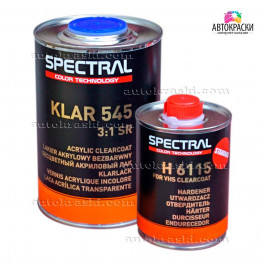   Spectral Лак бесцветный кислородной сушки SPECTRAL KLAR 545 3+1 SR 1,0 л + отв. 0,33 л