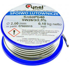   Cynel Припой Sn60Pb40 2mm (100g)