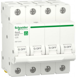   Schneider Electric Resi9 25A 4P кривая С 6кА (R9F12425)