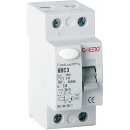   Onesto KRC3 1п+N 40А RCD 30mA тип AC (6990150200310)