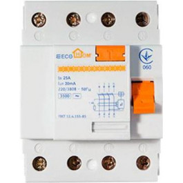   EcoHome УЗО ECO 4p 25A 30мА (ECO020020002)