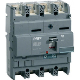   Hager x250, In=200А, 4п, 40kA, Трег./Мрег. (HNB201H)