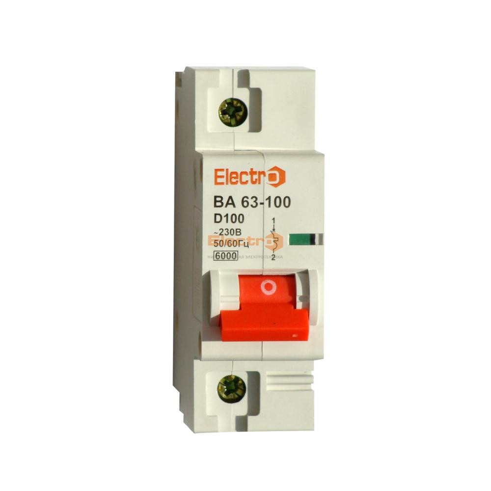 ElectrO ВА63-100 1п 125A 6кА х-ка C (60VA100С1125) - зображення 1