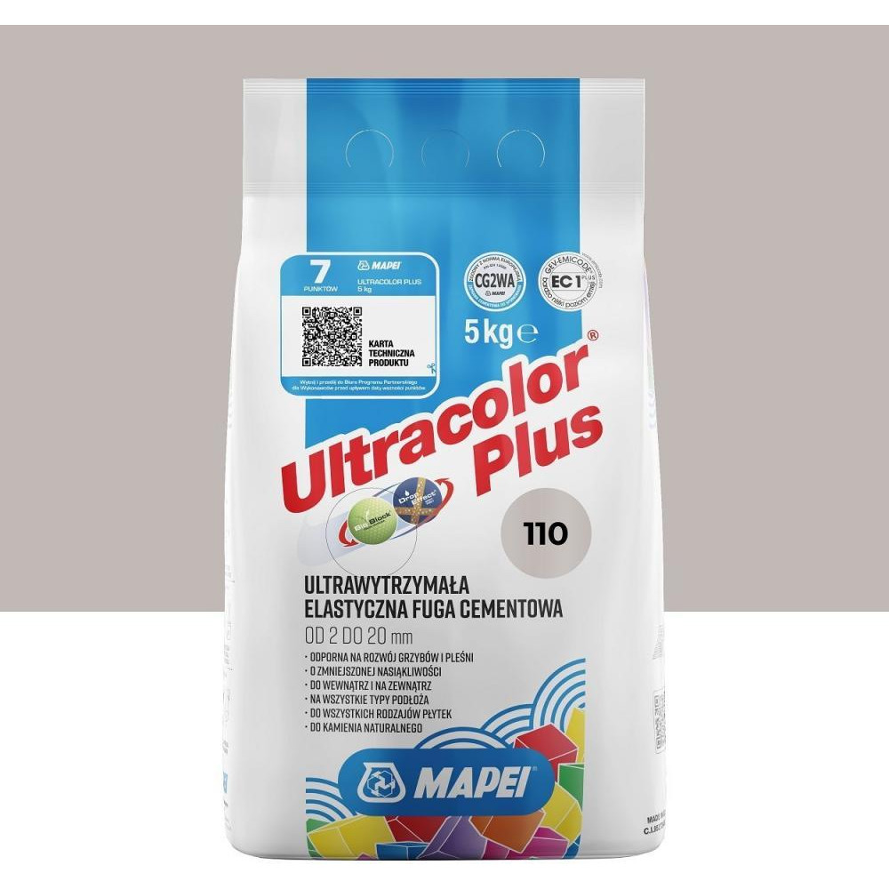 Mapei Ultracolor Plus 110 5кг - зображення 1