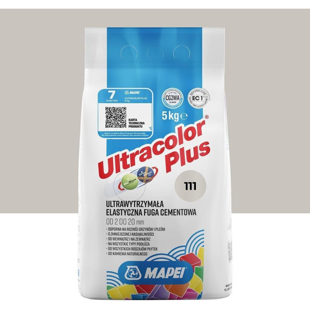 Mapei Ultracolor Plus 111 5кг - зображення 1