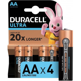   Duracell AA bat Alkaline 4шт Ultra Power 5005816