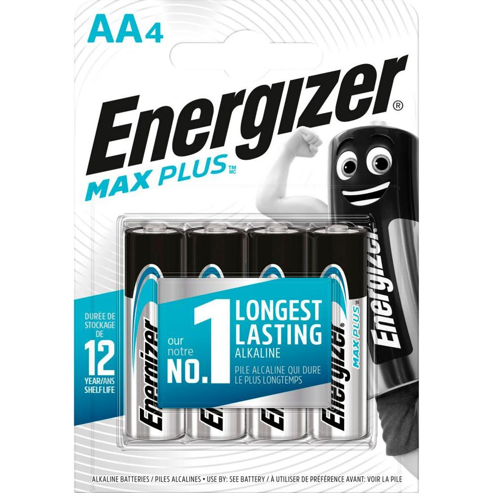 Energizer AA bat Alkaline 4шт Max Plus (E301323600) - зображення 1