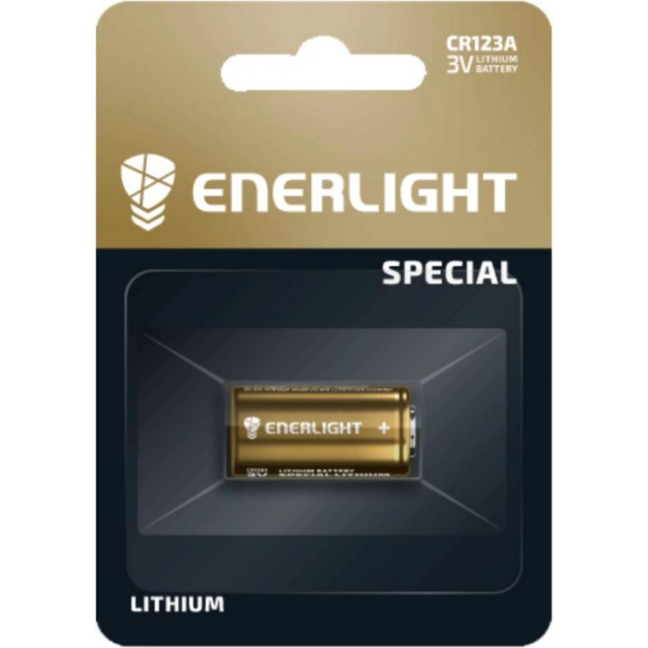 Enerlight 16340 (CR123A) bat(3B) Lithium 1шт 71230101 - зображення 1