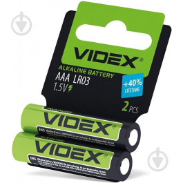   VIDEX AAA bat Alkaline 2шт (21164)