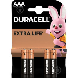   Duracell AAA bat Alkaline 4шт (81550795)