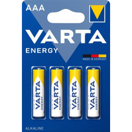   Varta AAA bat Alkaline 4шт Energy (04103229414)