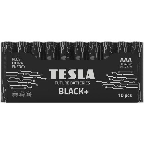 TESLA BATTERIES AAA bat Alkaline 10шт Black+ 8594183396682 - зображення 1