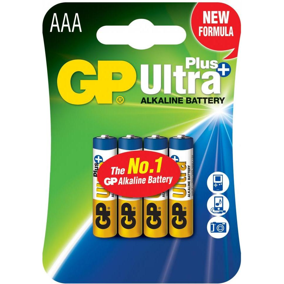 GP Batteries AAA bat Alkaline 2шт Ultra plus (24AUPHM-2UE4) - зображення 1