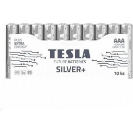   TESLA BATTERIES AAA bat Alkaline 10шт Silver+ 8594183392349