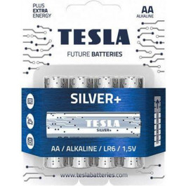   TESLA BATTERIES AA bat Alkaline 4шт Silver+ 8594183392332