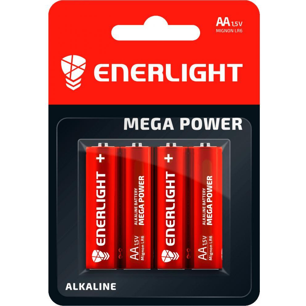 Enerlight AA bat Alkaline 4шт Mega Power 90060104 - зображення 1