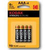 Kodak AAA bat Alkaline 4шт XtraLife 30951990 - зображення 1