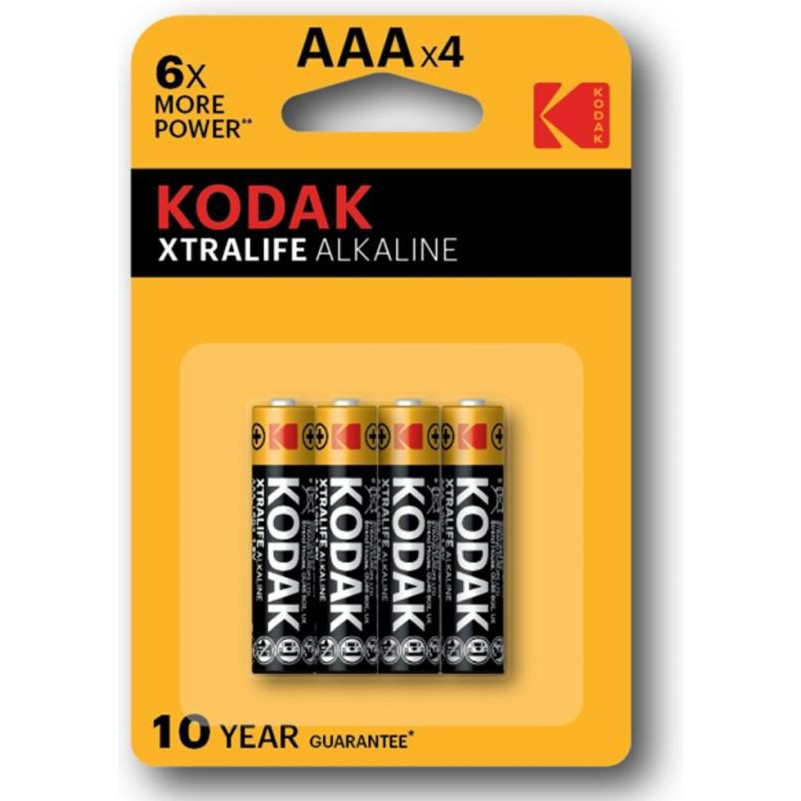 Kodak AAA bat Alkaline 4шт XtraLife 30951990 - зображення 1