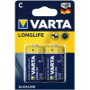 Varta C bat Alkaline 2шт LONGLIFE EXTRA (04114101412) - зображення 2