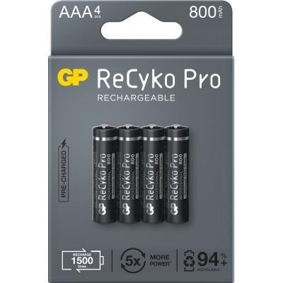 GP Batteries AAA 800mAh NiMh 4шт ReCyko Pro (GP85AAAHCB-2EB4) - зображення 1