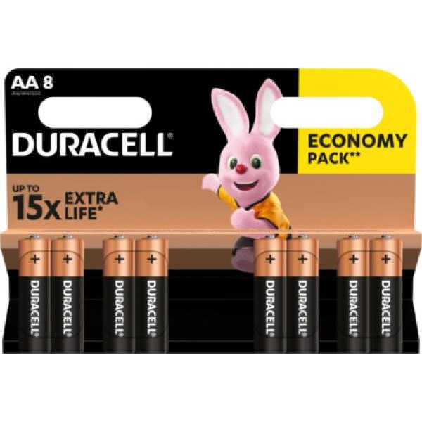 Duracell AA bat Alkaline 8шт (5006201) - зображення 1