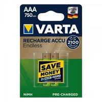 Varta AAA 750mAh NiMh 2шт Accu Endless (56673 101 402) - зображення 1