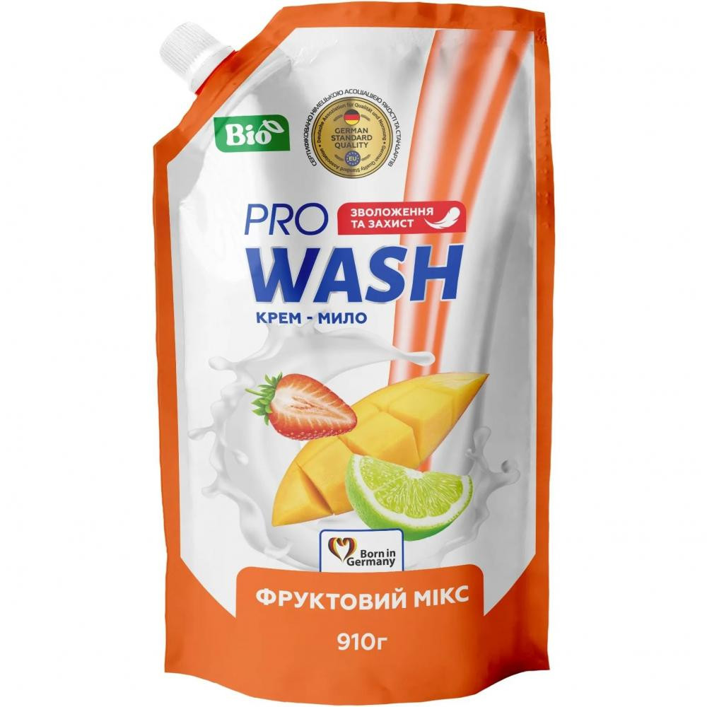 Pro Wash Рідке крем-мило для рук  Фруктовий мікс 910 мл (4262396140173) - зображення 1