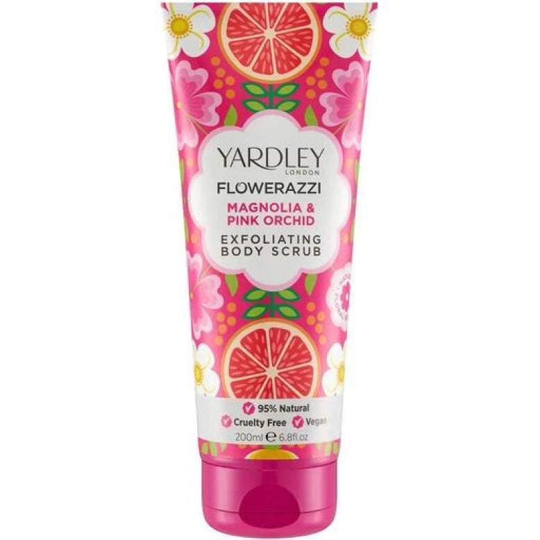 Yardley Скраб для тела  Flowerazzi Magnolia & Pink Orchid Exfoliating Body Scrub 200 мл (5056179300675) - зображення 1