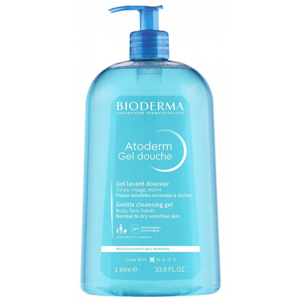 Bioderma Гель для душа  Atoderm Gentle Shower Gel для сухой и чувствительной кожи 1 л (3401399372926) - зображення 1