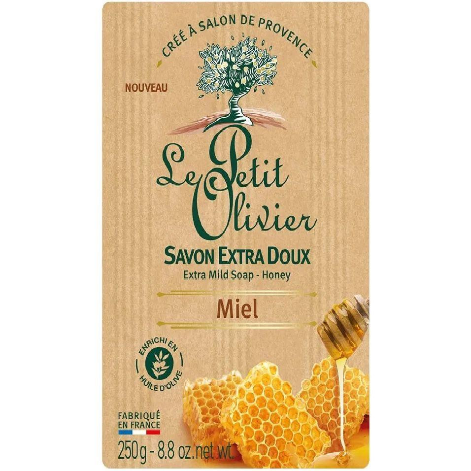 Le Petit Olivier Экстра нежное мыло  100% vegetal oils soap Мед 250 г (3549620005622) - зображення 1