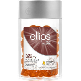   Ellips Витамины для волос  Hair Vitamin Vitality Здоровье волос с женьшенем и медовым маслом, 50*1 мл (8993