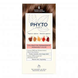   Phyto Стойкая крем-краска для волос  Phytocolor Coloration Permanente 6 Темно-русый, 112 мл