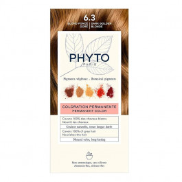   Phyto Стойкая крем-краска для волос  Phytocolor Coloration Permanente 6.3 Темно-русый золотистый, 112 мл