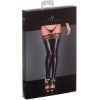 Noir Handmade F135 Powerwetlook stockings Вlack L (SX0019) - зображення 3