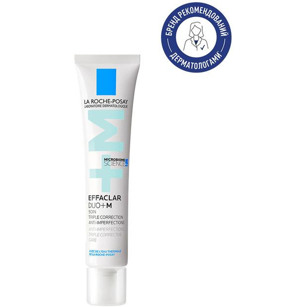 La Roche-Posay Гель-крем потрійної дії  Effaclar Duo + M для Корекції недоліків проблемної шкіри та Запобігання їх  - зображення 1