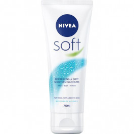   Nivea Освіжаючий зволожуючий крем  Soft для обличчя, рук і тіла 75 мл (4005900008954/4005808890576/4006000