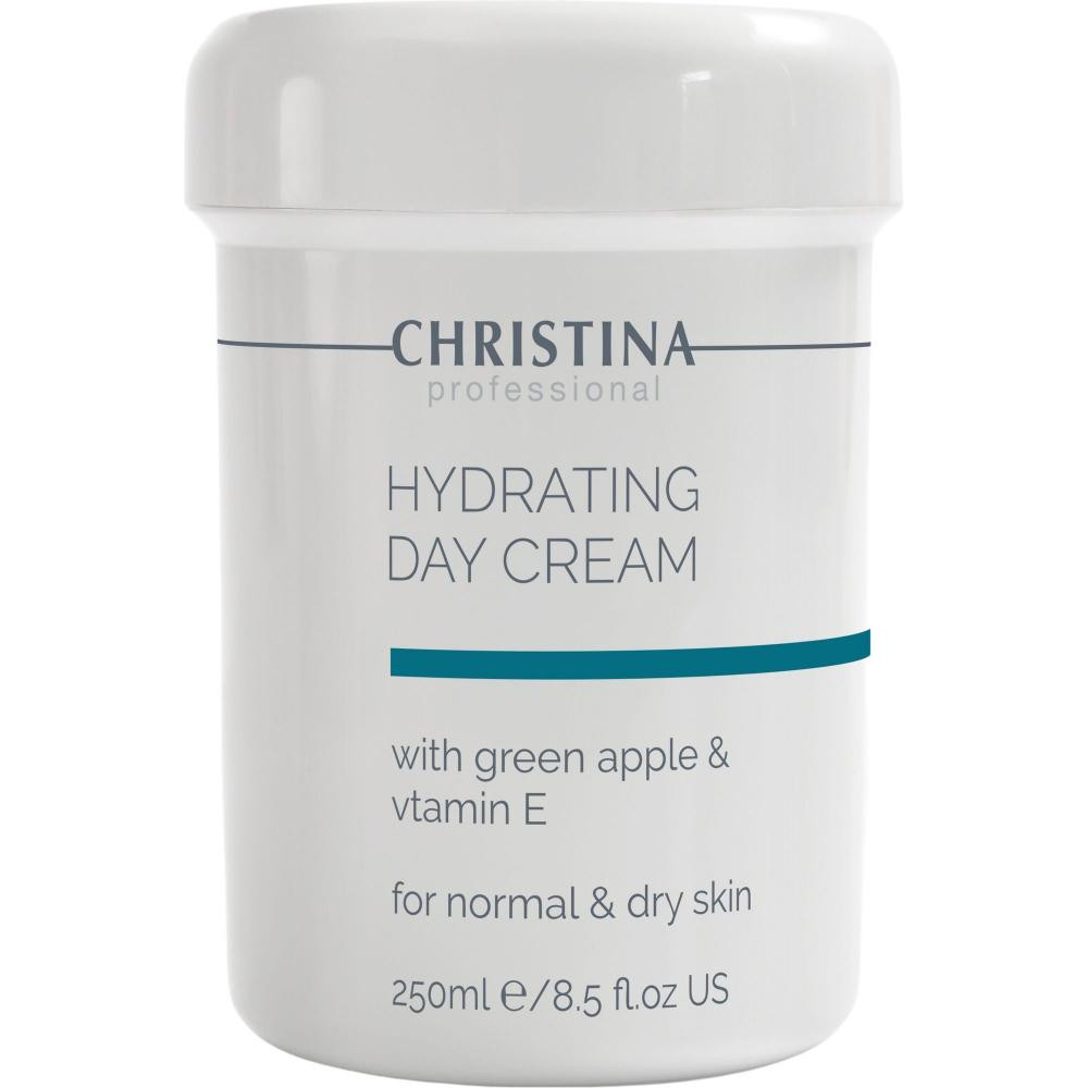 CHRISTINA Увлажняющий дневной крем  Hydrating Day Cream Green Apple+Vitamin E 250 мл (7290100361139) - зображення 1