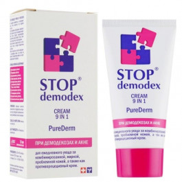   Stop demodex Крем для лица  Pure Derm 9 в 1 50 мл (4820183470676)