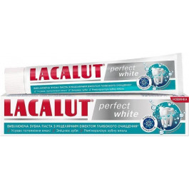   Lacalut Зубна паста  Perfect White 75 мл (4016369694473)