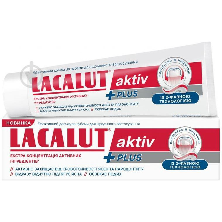 Lacalut Зубна паста  Activ Plus 75 мл (4016369694992) - зображення 1