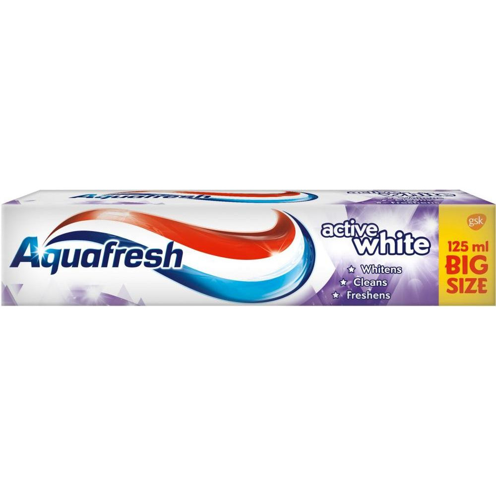 Aquafresh Зубная паста Аквафреш Активное Отбеливание 125 мл (5054563043429) - зображення 1