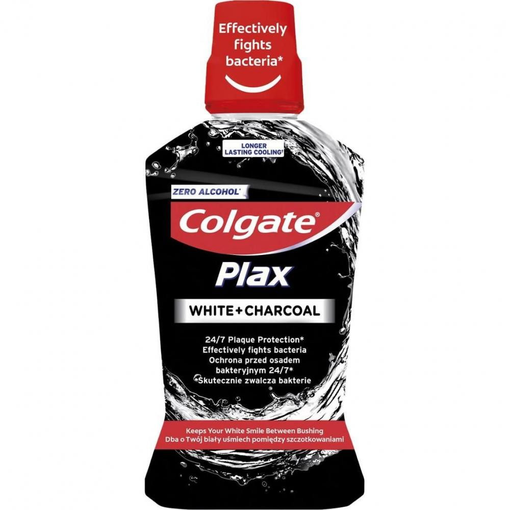 Colgate Ополіскувач для ротової порожнини  Plax White + Charcoal Whitening відбілюючий 500 мл - зображення 1