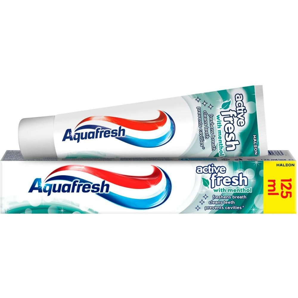 Aquafresh Зубная паста  Заряд свежести 125 мл (5054563087041) - зображення 1