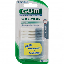   Sunstar GUM Набор межзубных щеток  Soft-Picks с фторидом 1.6-1.8 мм 40 шт (7630019900942)