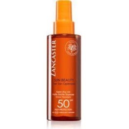   Lancaster Sun Beauty Satin Dry Oil суха олійка для засмаги у формі спрею SPF 50 І 150 мл