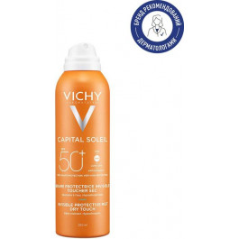   Vichy Солнцезащитный увлажняющий водостойкий спрей-вуаль  Capital Soleil SPF50 200 мл (3337871325770)